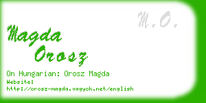 magda orosz business card